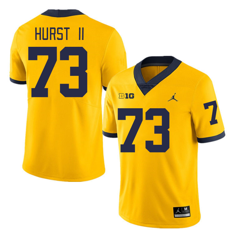 Maurice Hurst II Michigan Jersey,Michigan Wolverines #73 Maurice Hurst II Jersey Youth-Maize